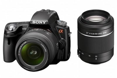 Sony Alpha A55 DSLR Camera with Lens