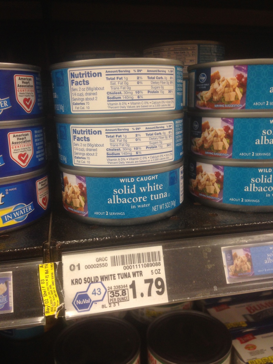 Healthy Grocery Solid White Albacore Tuna, 5 oz Kroger