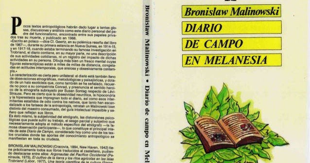 Di Marga Code Bronislao Malinowski Diario de campo en Melanesia PDF