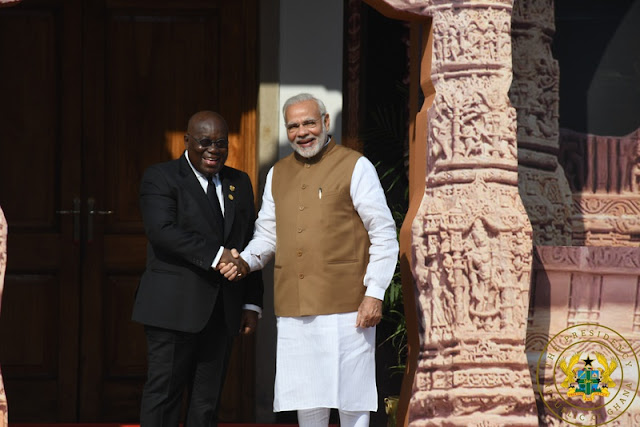 President Akufo-Addo with Prime Minister Narendra Modi