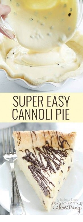 Super Easy Gluten Free Cannoli Pie