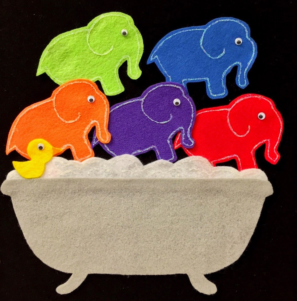 Fun with Friends at Storytime Guest Post...Five Elephants in the Bathtub!