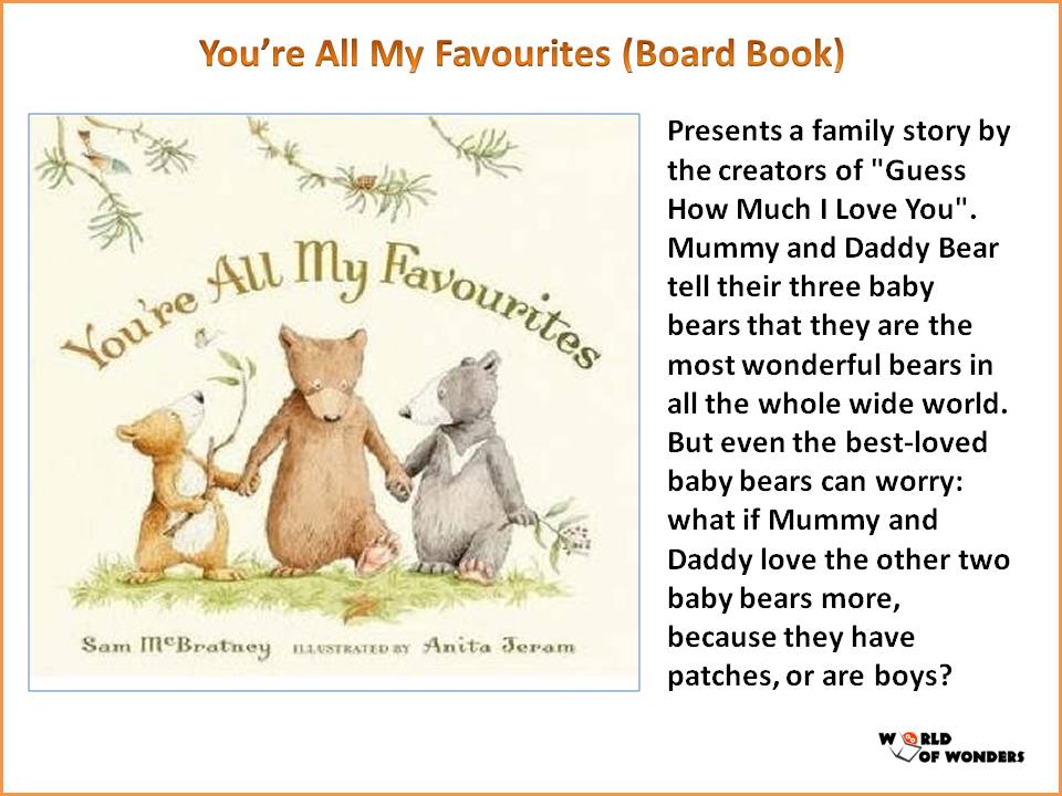 World Of Wonders Youre All My Favourites Board Book