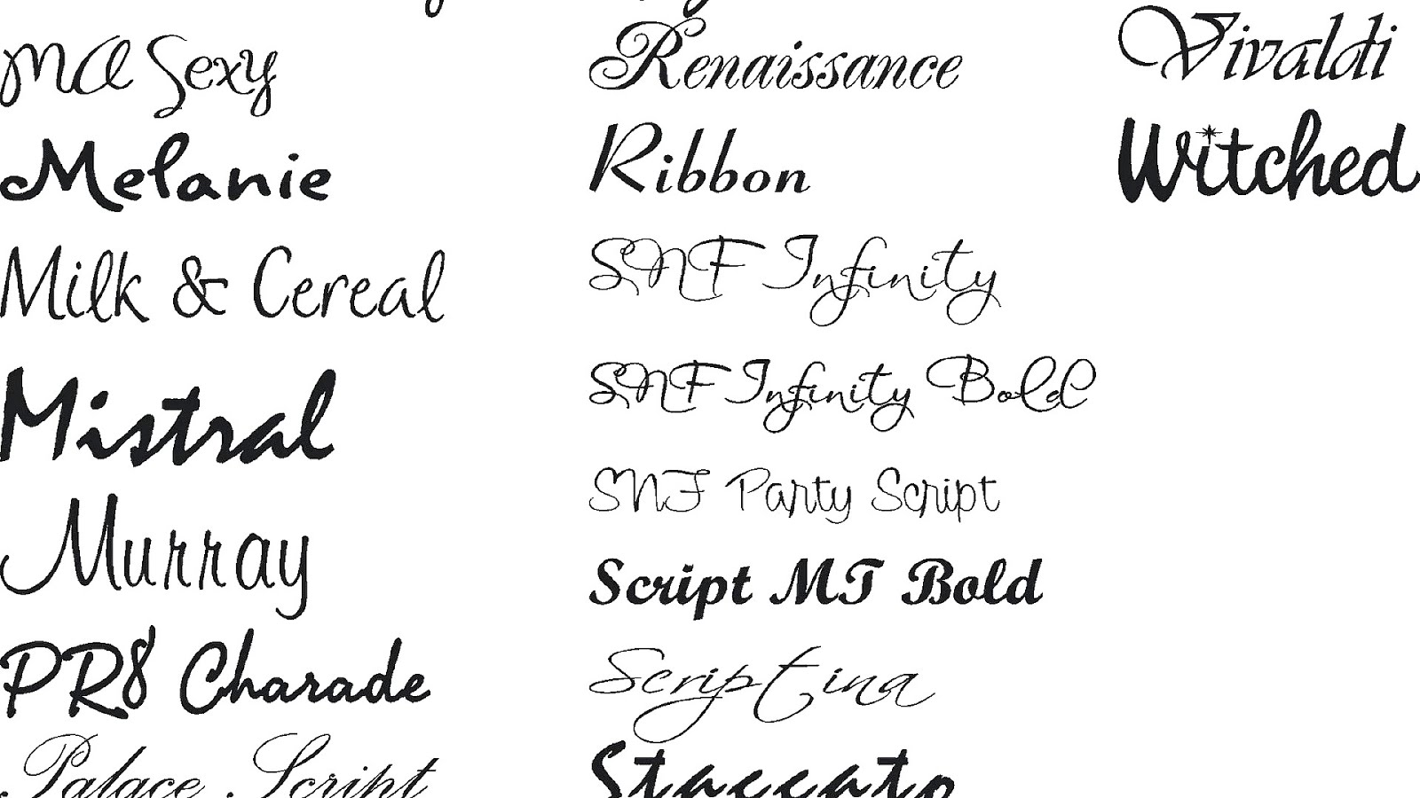 Lucida calligraphy font creator calligraph choices