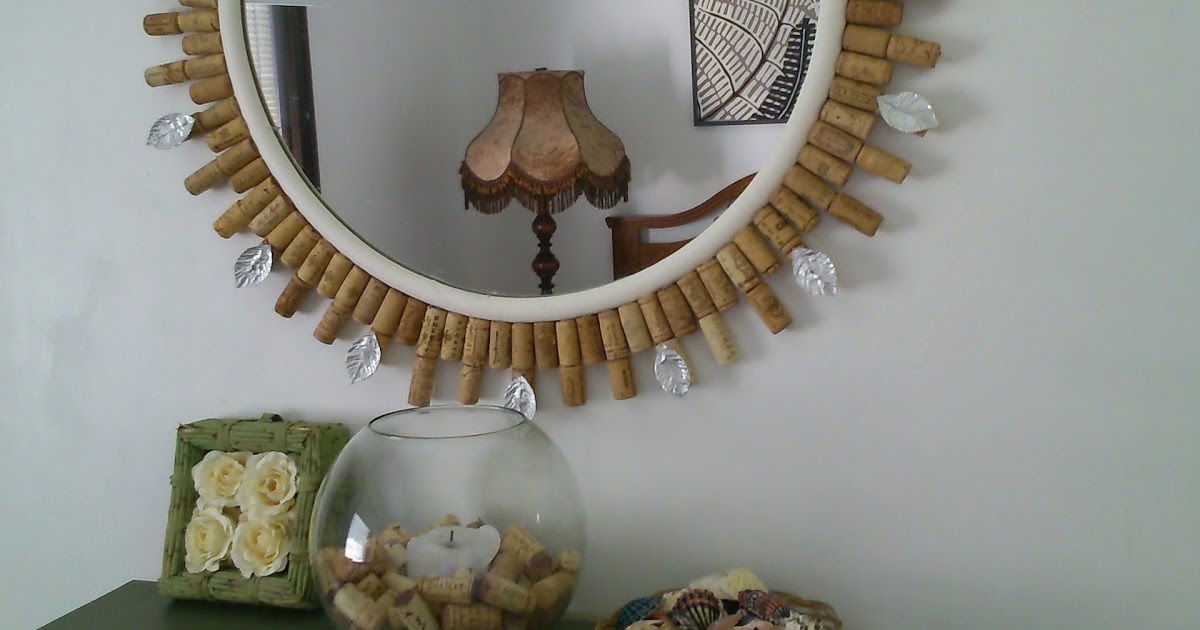 M'made Diy Diy wine cork mirror frame