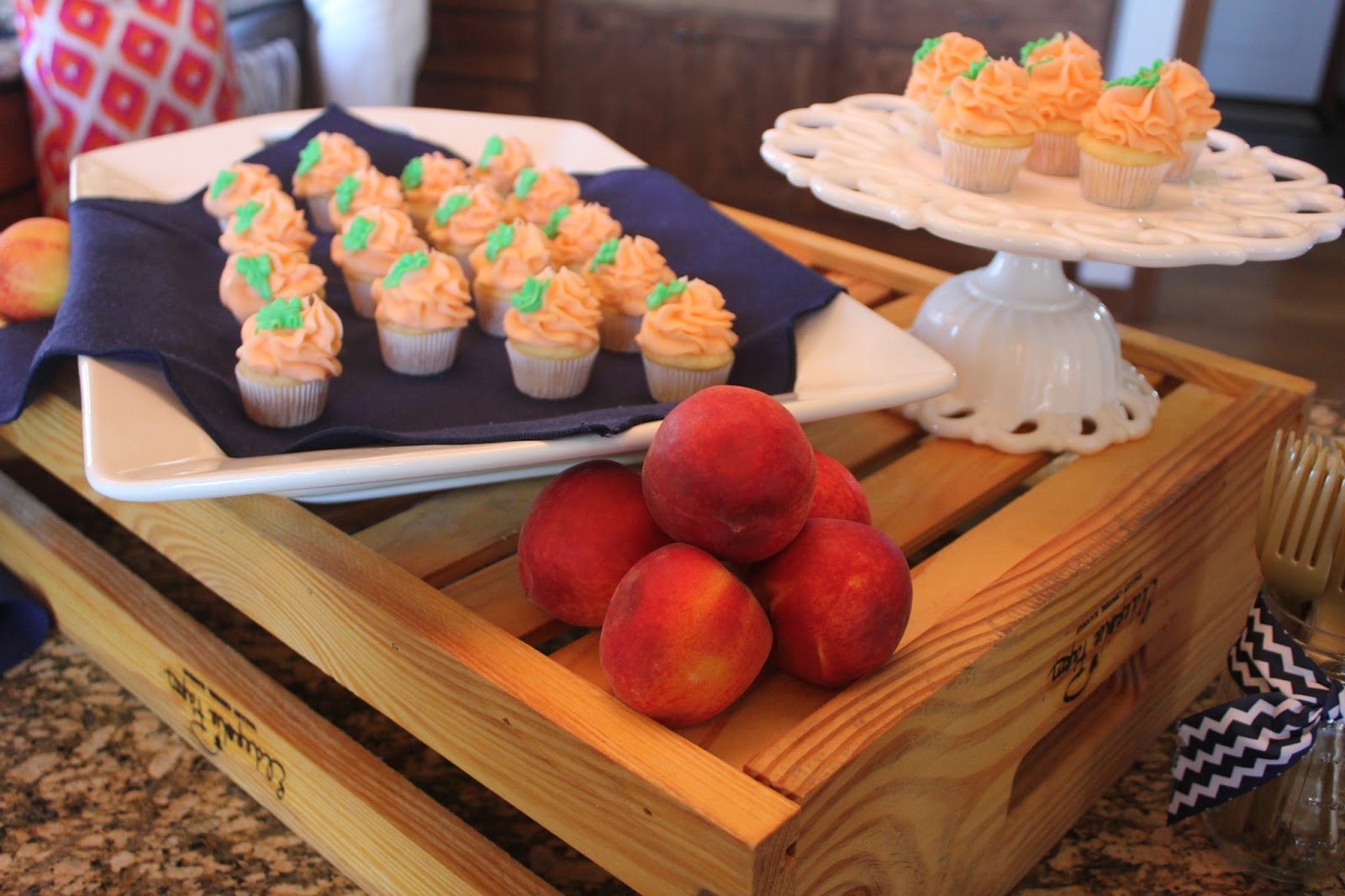 Three Pink Dots Peach Baby Shower