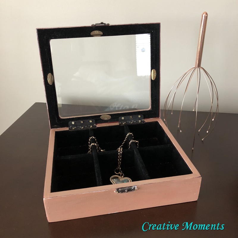 Rose Gold Metallic Keepsake Box