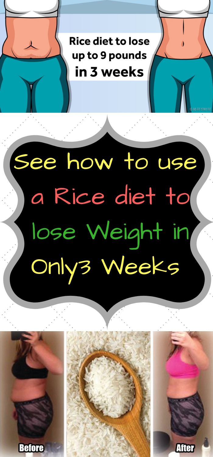 Daily Health Advisor : A Rice Diet Can Help You Lose up to 9 Pounds in