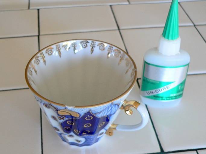BSI News Reparing Broken Porcelain Tea Cups and Saucers Using BSI
