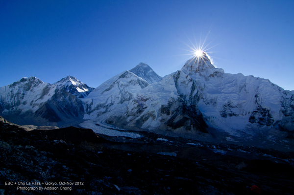Everest Sunrise as viewed from Kala Patthar