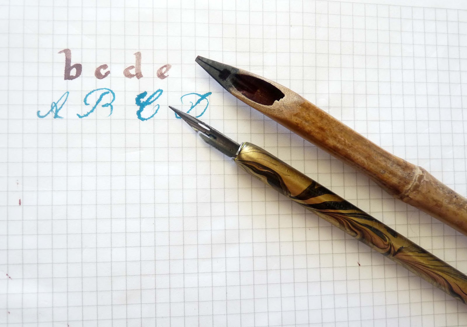 caligrafia, diseño: Caligrafía: viejas y herramientas