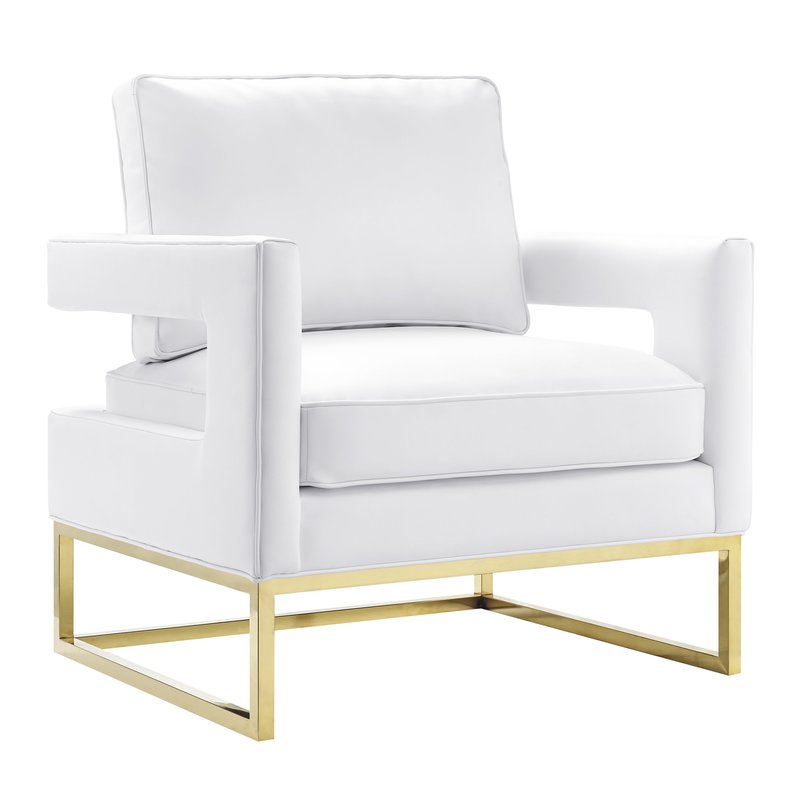 White Aloisio Chair - Mid-century Modern style!