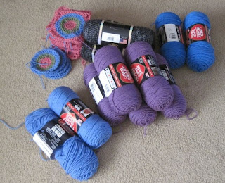 donated yarn and squares