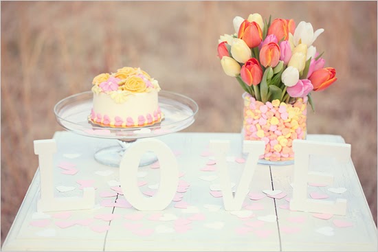 Love That: DIY Valentine's day centerpiece