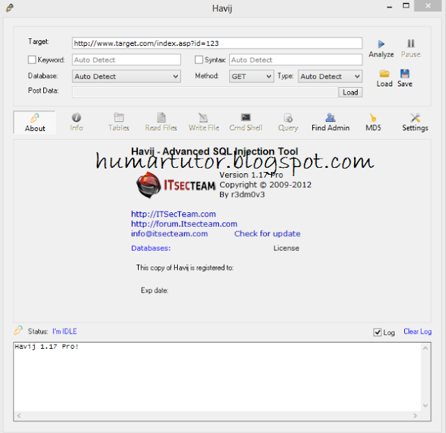 Havij 1.17 pro free download windows 7 Havij 1.17 pro free download windows 7