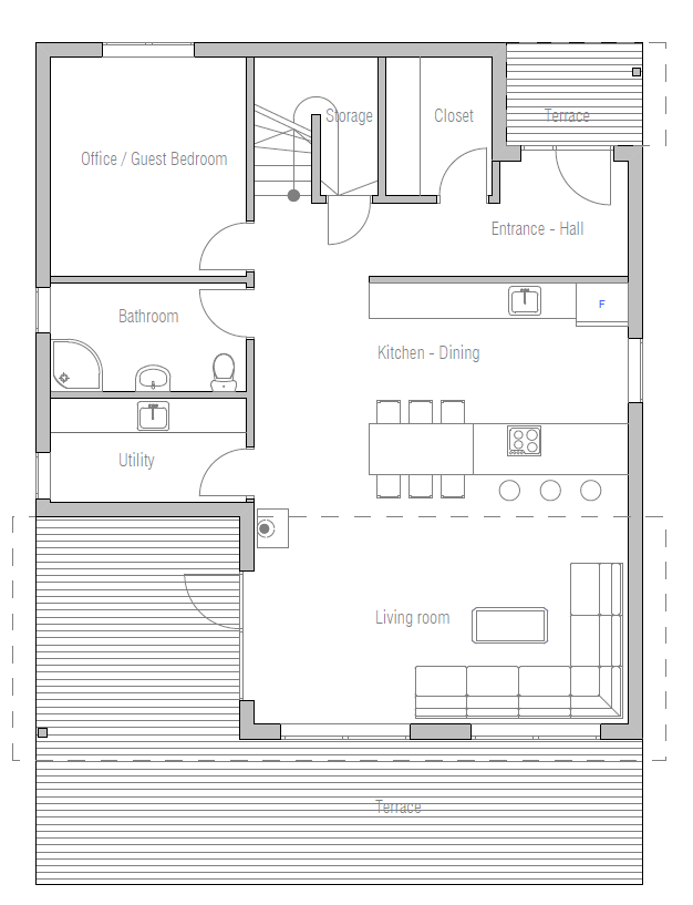 Economical Home Plan floor plan 1