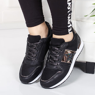 Pantofi sport Vidol negri Pantofi sport Vidol negri