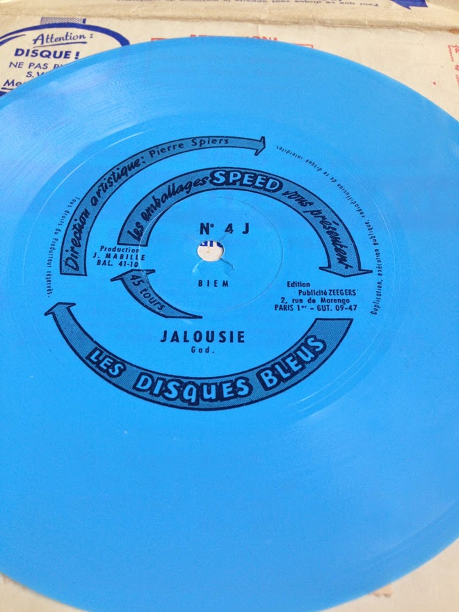 disques bleu emballages speed flexi disc