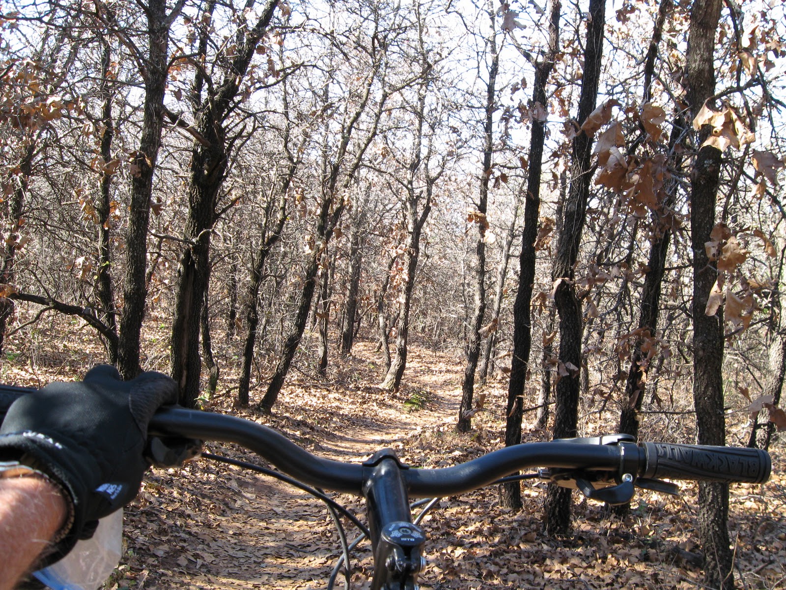 An Oldie's Bicycling Blog Draper Mountain Bike Trail, Oklahoma City.