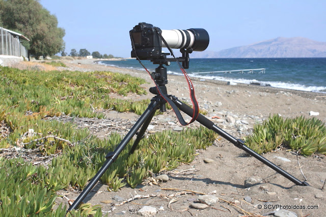 Heavy Duty Long Lens Support Bracket at beach overview