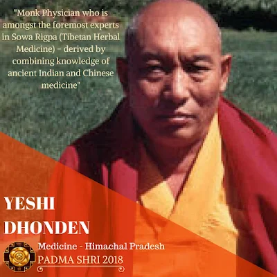 Yeshi Dhonden - Padma Shri Winner 2018