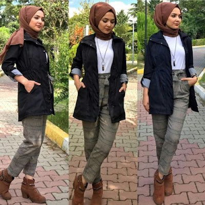 موضة شتاء 2018 للمحجبات في مصر موضة شتاء 2018 للمحجبات في مصر