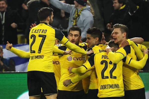 El Borussia Dortmund se mete en cuartos al eliminar al Benfica (4-0)
