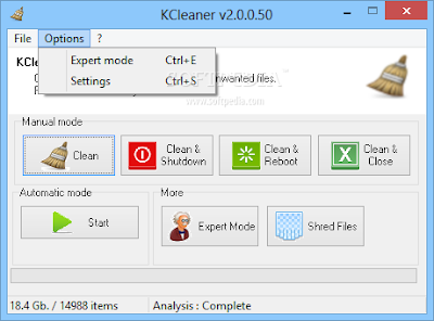برنامج kcleaner لتنظيف الكمبيوتر