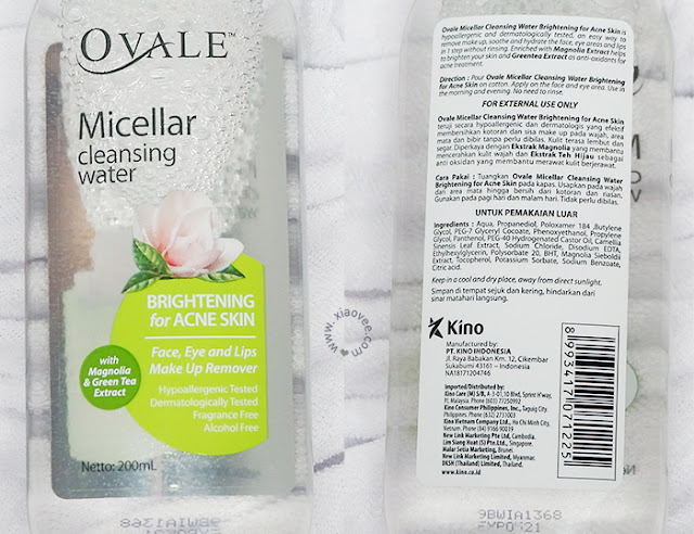 Ovale, Ovale Micellar Water, Pembersih Wajah, Rekomendasi Micellar Water, skin care, Ovale Micellar Cleansing Water Review 
