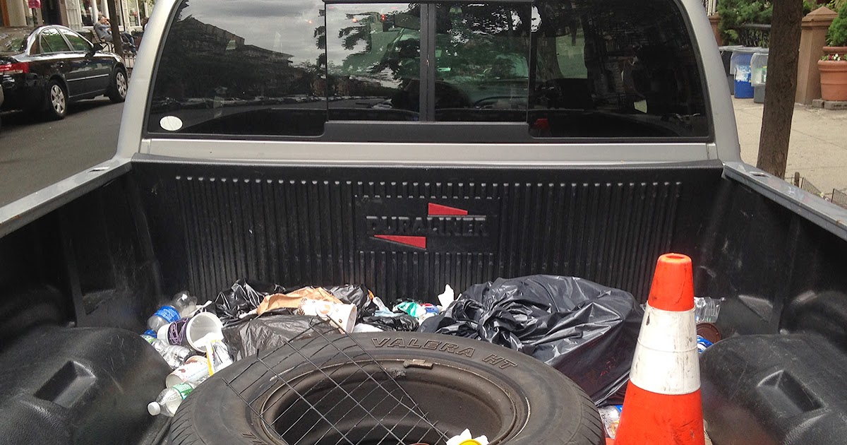 East Village Today Litter In Pickup Truck