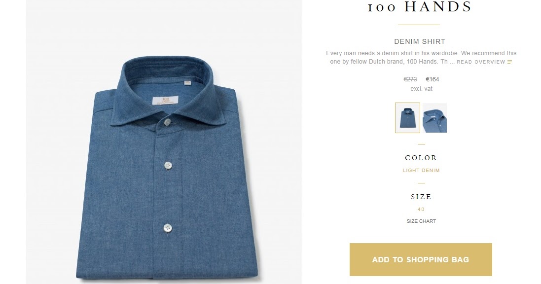 100 hands denim shirt