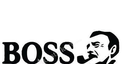 Boss ボス Logo Stickers (23 x 8.5 cm) | acestickers.com
