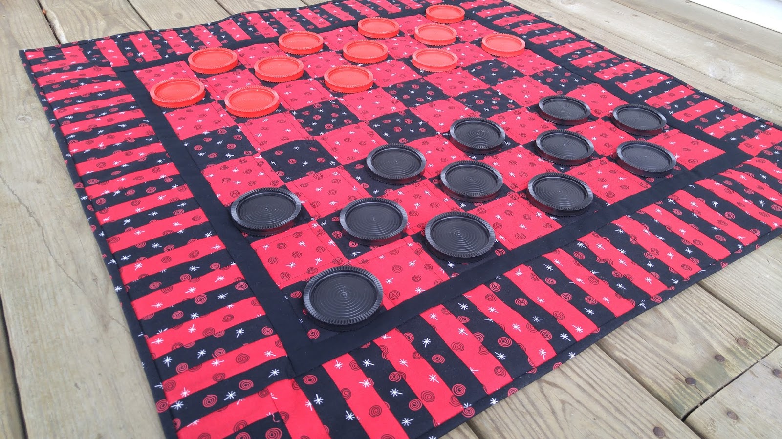 Slice of Pi Quilts A Game of Checkers