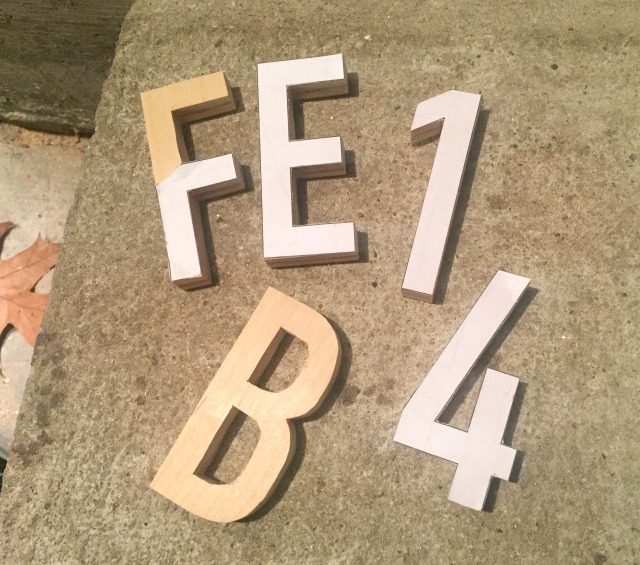 That's My Letter DIY Wood Cut Out Name Plaque