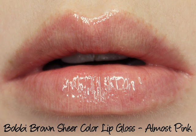 Bobbi Brown Almost Pink Lip Gloss Swatches & Review