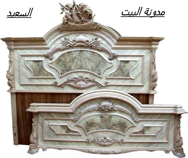 غرفة نوم كلاسيك خشب بدون دهان