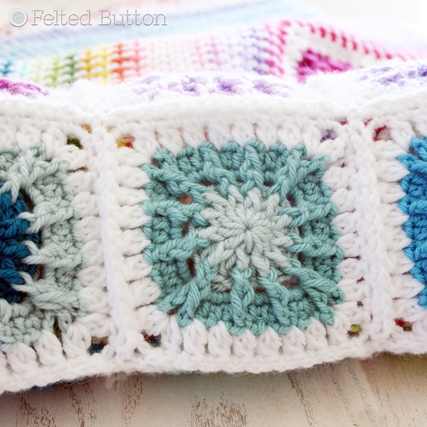 Around the Corner Blanket -- crochet pattern by Susan Carlson of Felted Button