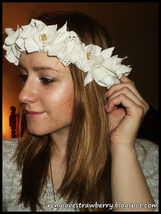 Strawberry Love by Reny DIY Fabric Floral Headpiece