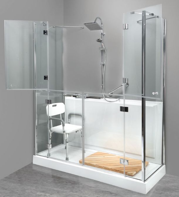 Trasformazione della vasca in box doccia: scopri come, in pochi ... Trasformazione vasca da bagno in box doccia