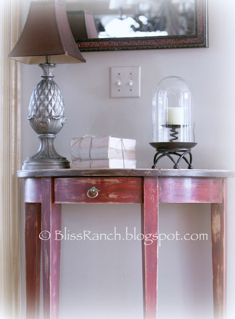 Yardstick Topped Entry Table, CeCe Caldwell Paint, Bliss-Ranch.com