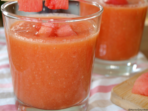 Receta Gazpacho de sandía HortoGourmet