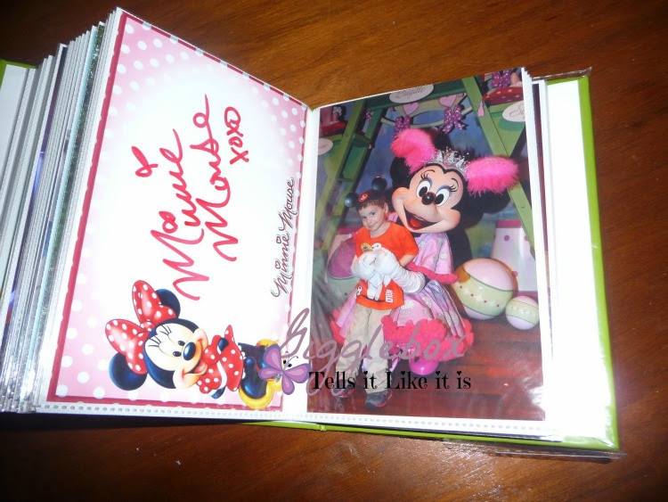 Disney Autograph and Photo Book - Sweet Like Minnie - Glitter Filled