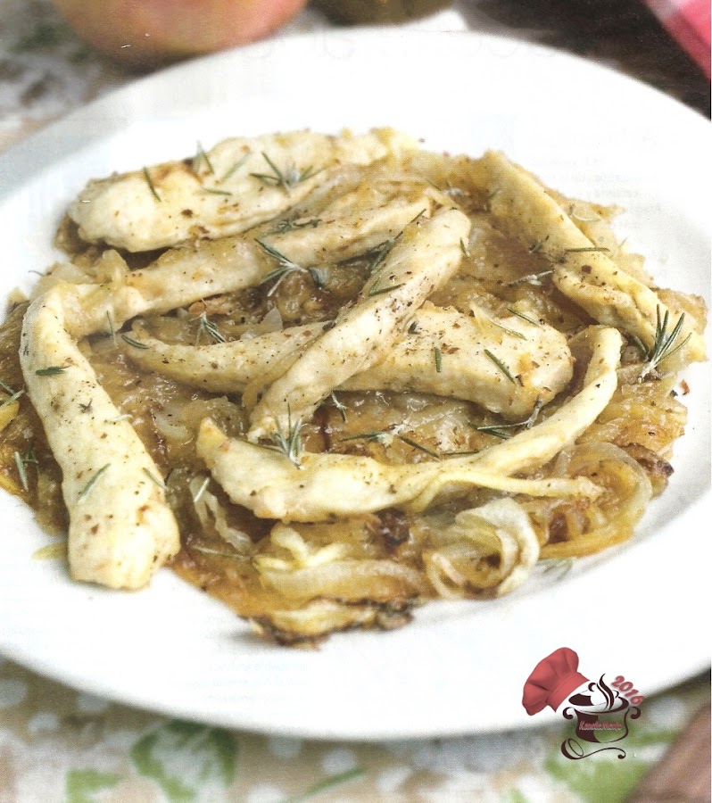 Pollo con manzana