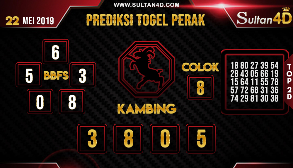 PREDIKSI TOGEL PERAK SULTAN4D 22 MEI 2019