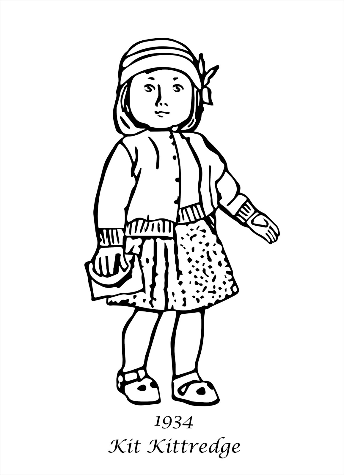 My Cup Overflows: American Girl Coloring Pages