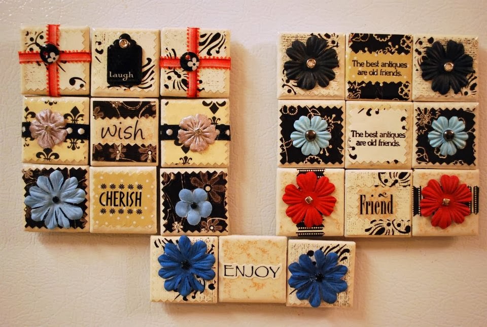 Mama's Crafts Decorated Tile Sets...