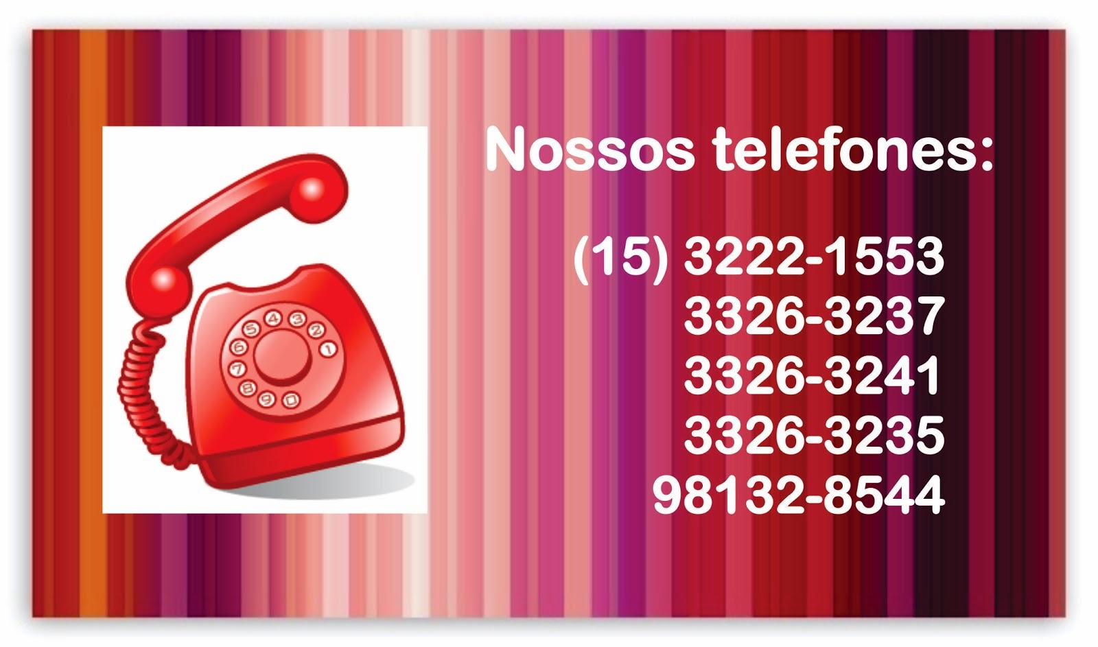 Informações e reservas pelo telefone, ligue para