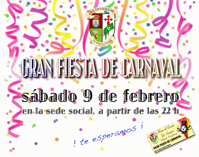 Fiesta de Carnaval en nuestra Sede Social