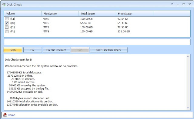disk checker software
