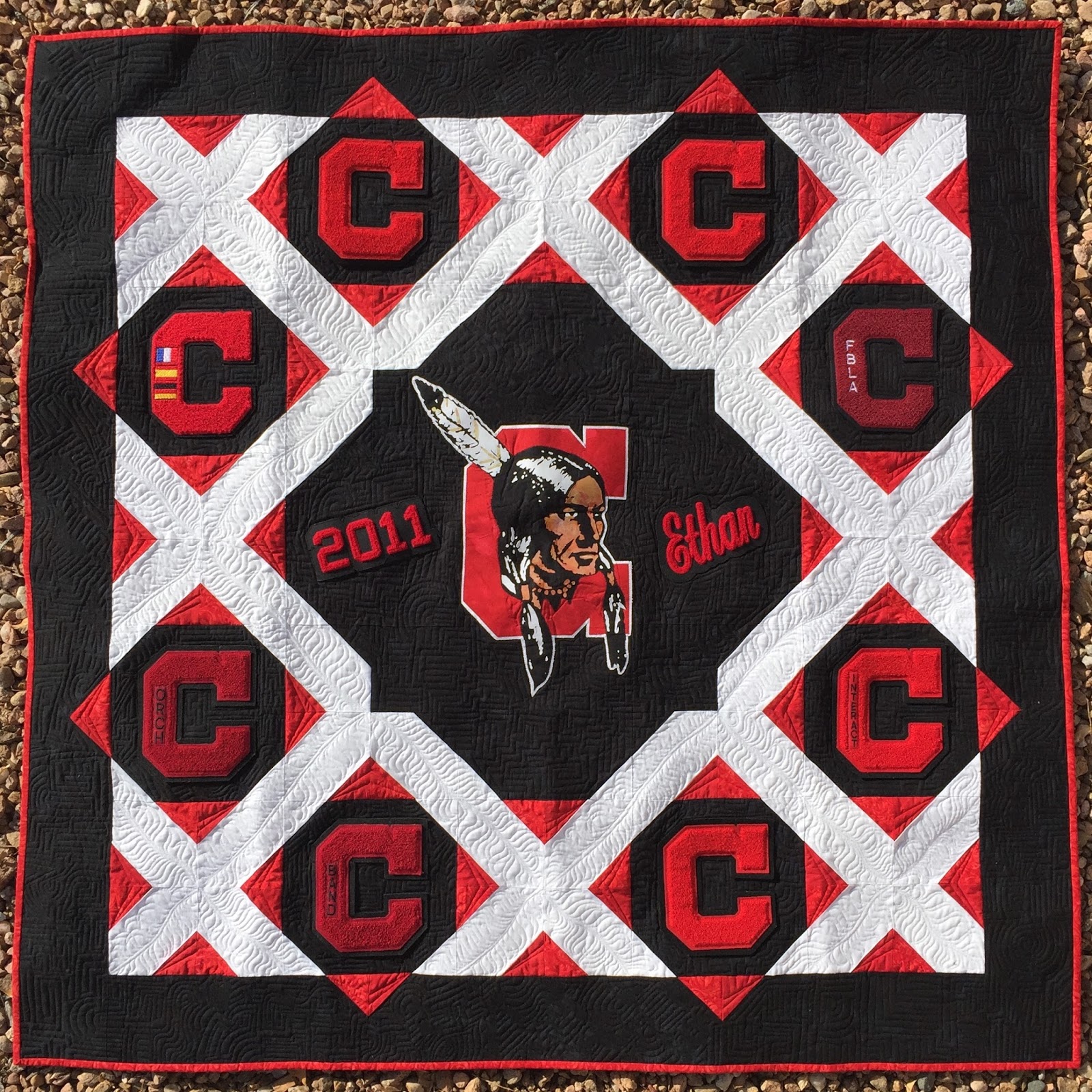 Quilting Mod Ethan's Graduation Quilt